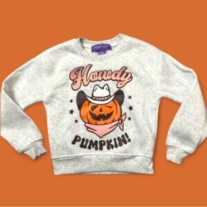 Howdy Pumpkin Graphic Sweatshirt - Medium/ Size 8